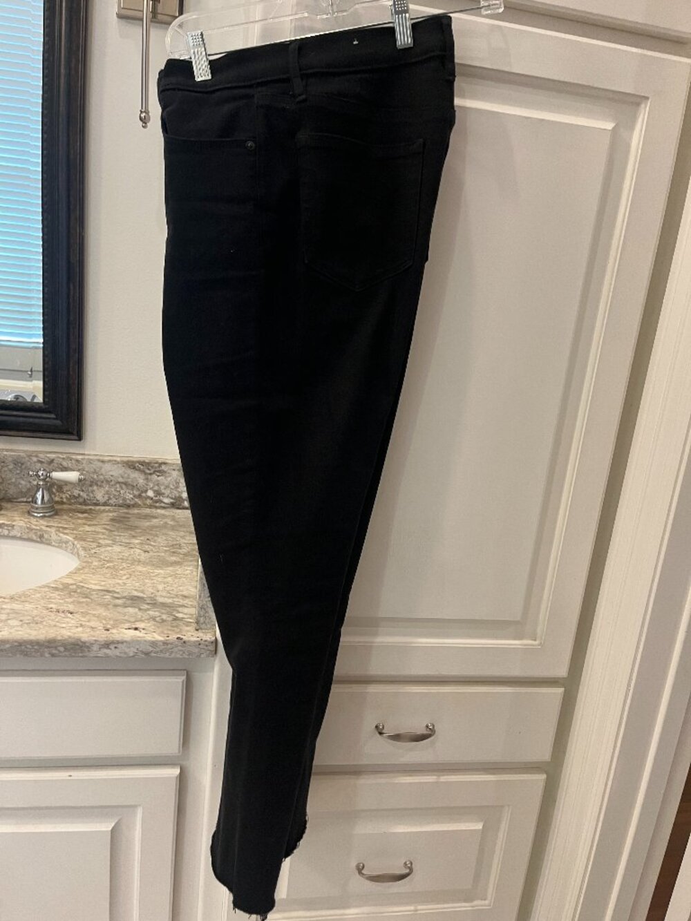 Loft Kick Crop Black Jeans